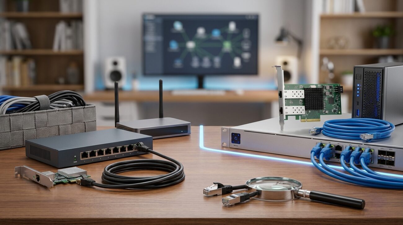 Sieć 2.5 GbE czy 10 GbE – kiedy szybszy Ethernet ma sens w domu i firmie?